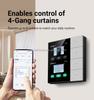 Умный настенный выключатель 4-клавишный Zigbee Smart Life, современный, прочный, с сенсорной панелью для управления через приложение, совместимый с умным домом F3 Pro