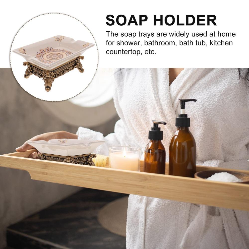 Винтажная мыльница самодренажная подставка для мыла классическая мыльница для ванной кухни