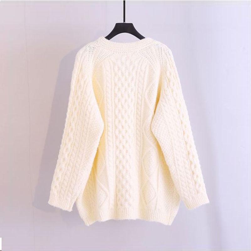 Ленивый стиль, жареное тесто, вязаный свитер, кардиган, пальто для женщин, 2023, корейский женский свободный кардиган, свитер, женские топы