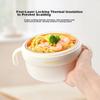 YEEHOO Baby Food Bowl with Water Insulation, Suction Cup Constant Temperature Bowl for Infants And Toddlers, Tableware - PPSU Inner Container