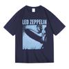 Led Zeppelin Rock Band Themed Roundneck Summer Pure Cotton Tshirt For Men And Women Longsleeved Shortsleeved Top