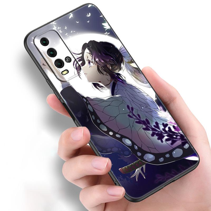 Anime Demon Slayer Kanao Shinobu Sama Silicone Phone Case For Xiaomi Redmi Note 11 10 9 8 Pro 11T 10T 10S 9S 8T 9 9A 9C 9T Black