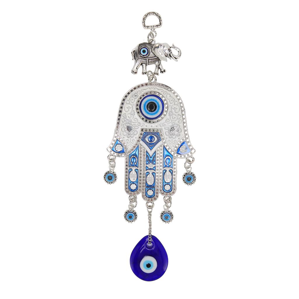 Blue Eye Car Hanging Ornament Attractive Protection Hand Amulet Car Mirror Decor Hanging for Wall