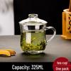 Стеклянные кружки Shangqi 325 мл с двойными стенками, крышками и ручками (3-Pack)
