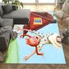 Through Sky. Area Rug Perfect for Hallway Study room Balcony Entryway Anti-slip Rug Anime Office Decor Wedding Party Gift