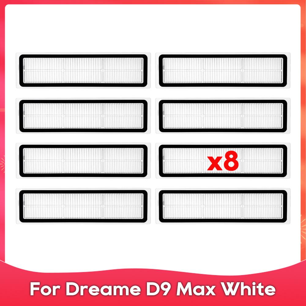Подходит для ( Dreame D9 Max Белый / RLD33GA ) Боковая щетка-ролик HEPA-фильтр Тряпки для мытья пола Тряпка Аксессуар для робота-пылесоса Запасная часть