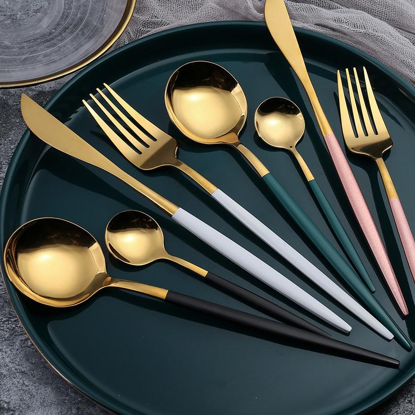 HANYANG 410 Посуда из нержавеющей стали. Товары для семейного отеля. Набор ножей, вилок и ложек для стейка. Посуда в западном стиле.