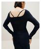 NEIWAI gold and silver slim slit dress