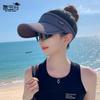 9244 Летняя солнцезащитная шляпа с солнцезащитными очками, женская шляпа для отдыха на природе и путешествий, бейсболка с утиным язычком и пустым верхом