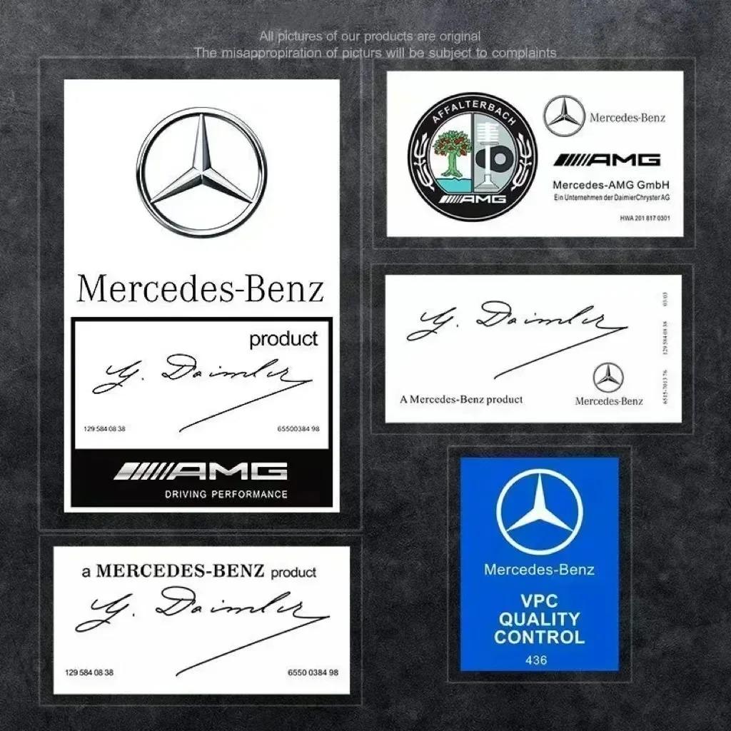 CSF1 Car Stickers Tiger Head Butterfly Running Decorative Sticker For Mercedes Benz AMG W206 W204 W205 W212 W213 W221 W222 W240 W211