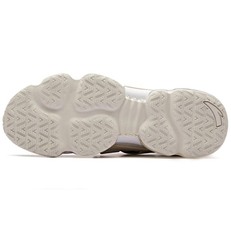 Anta NASA X SEEED Shock Absorbing Non-Slip Wear-Resistant Low-Top Running Shoes Men Running Shoes Gray White 91845508-6