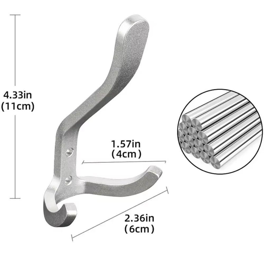 Waterproof Hanging Key Holder Black Golden Silver Coat Rack Door Hanger Robe Hook  Kitchen