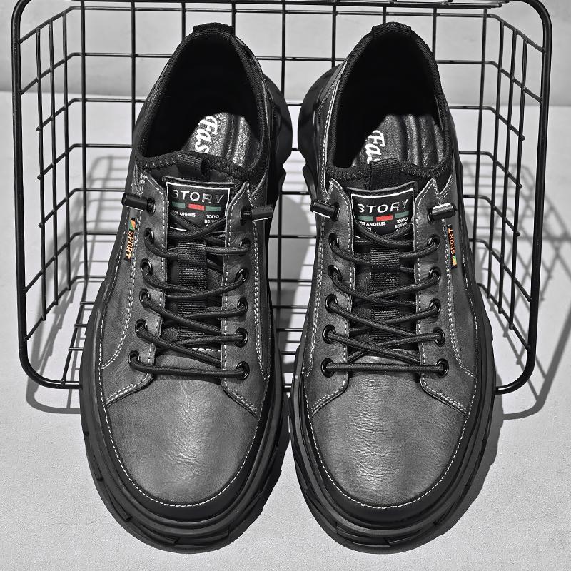 Горячая Распродажа Повседневная обувь из натуральной кожи Модные удобные мужские кроссовки Нескользящая обувь для скейтборда Удобная походная обувь