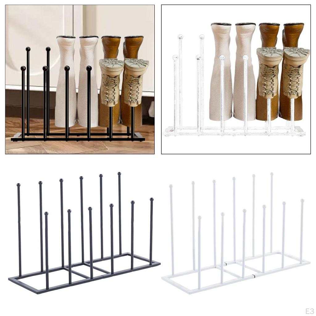 Держатель для обуви Органайзер для обуви Современная компактная стойка для хранения сапог Высокая для шкафа Патио