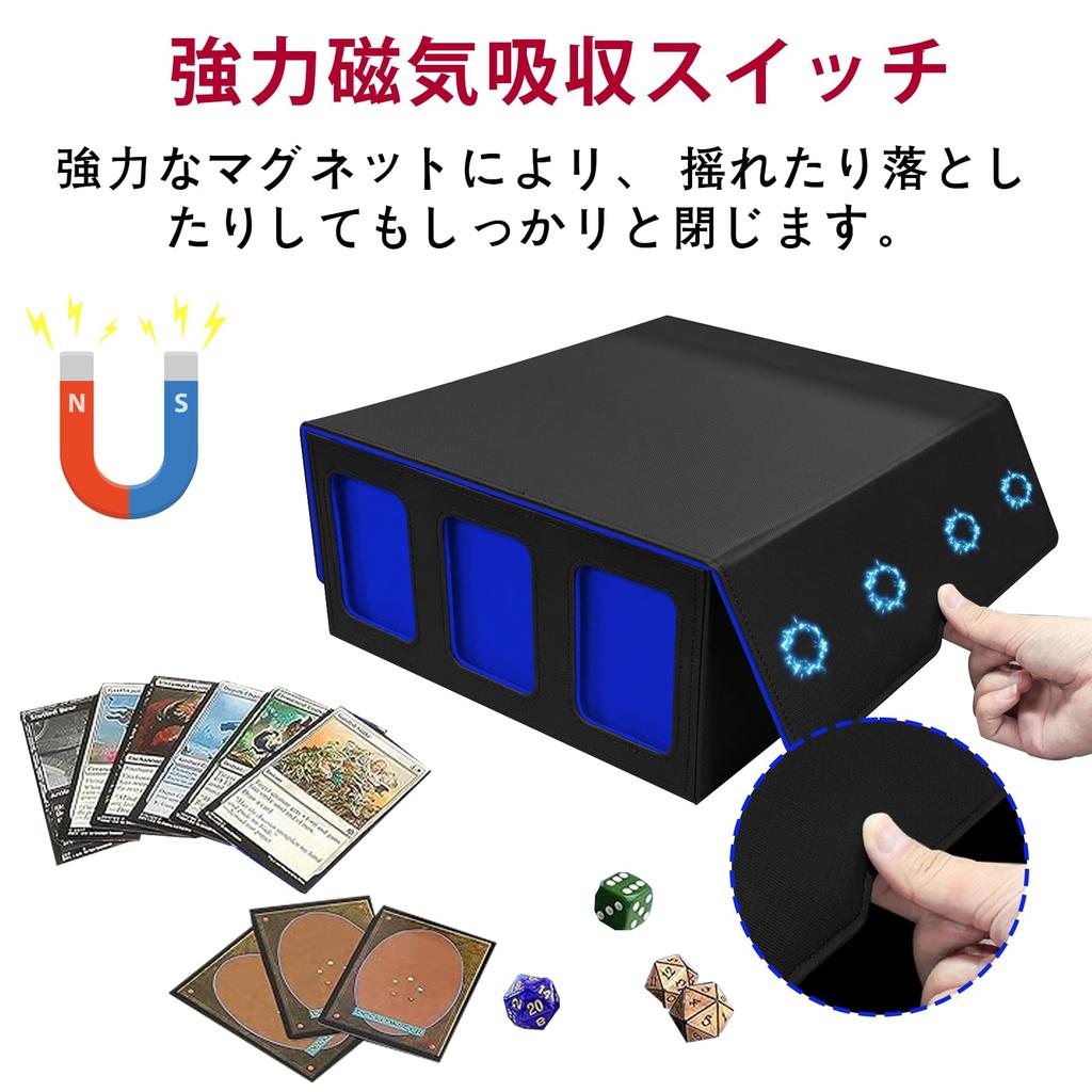 Heeloo Deck Trading Card Trading Card PU Magnetic Trading Card Large 3 18 Divider Labels Included Case, Case, Case, Leather, Storage, 2100+ Capacity,