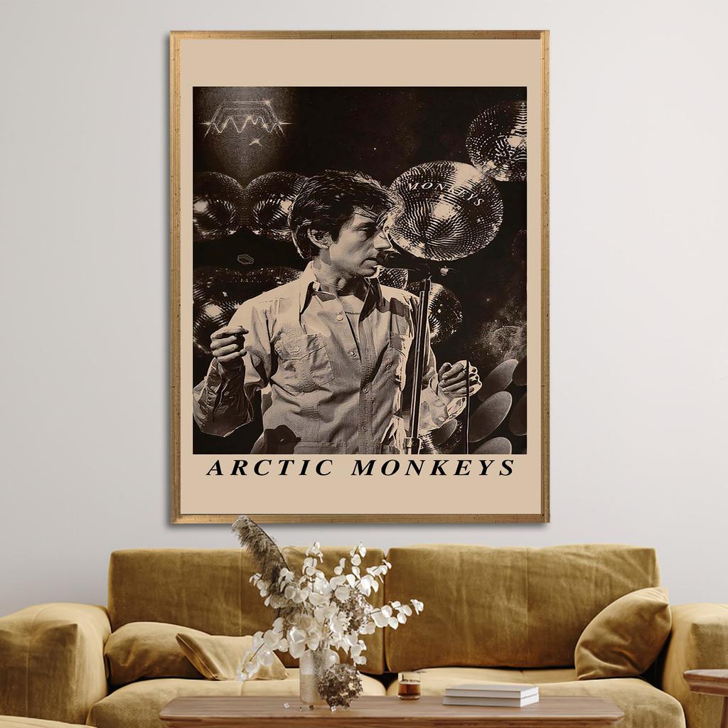 Классический постер с изображением арктических обезьян, настенный холст с принтом, модный альбом музыкальной группы, темная картина для гостиной, домашний декор, Cuadros
