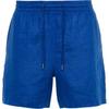 Polo Solid Color Drawstring Straight Leg Casual Shorts Men Shorts Dark-Blue 710901802-005