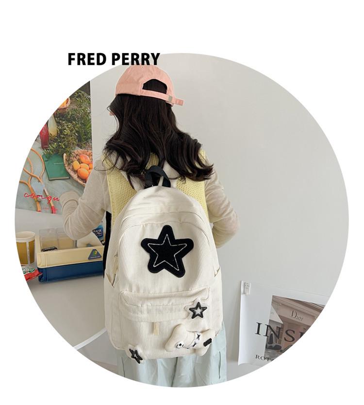 Star Backpack: Large Capacity, Lightweight Travel Bag for Middle & High School Students