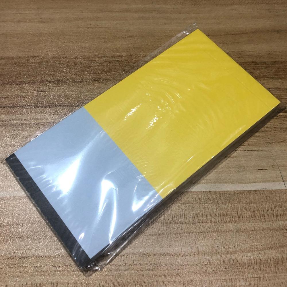 50/100Sheets Color-blocking Writing Notepad Long Style Message Paper Korean Memo Pad  School Office