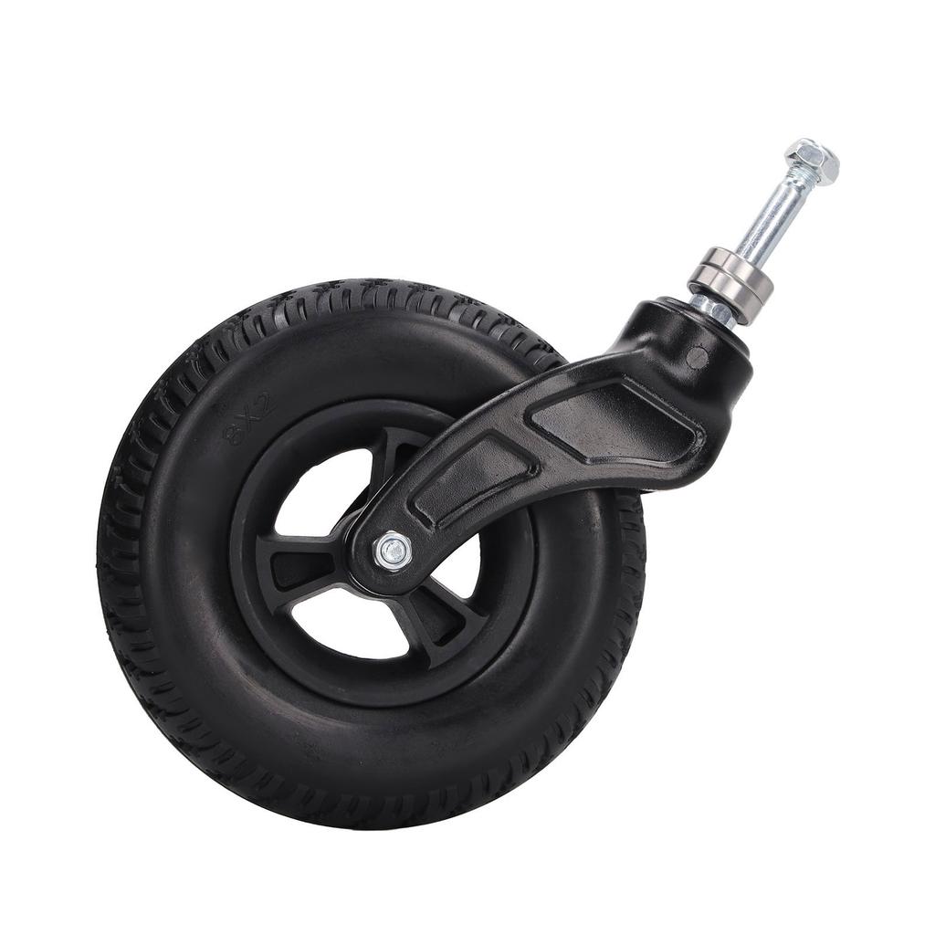 Переднее колесо для инвалидной коляски 8 дюймов Универсальное полиуретановое ступичное цельное колесо Роллатор Ходунки Запасное колесо