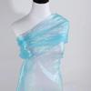 Wrinkled Organza Fabric Illusion Color Iridescent Organza for Dress Curtains