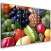Картина из трех частей, печать на холсте Цветные фрукты