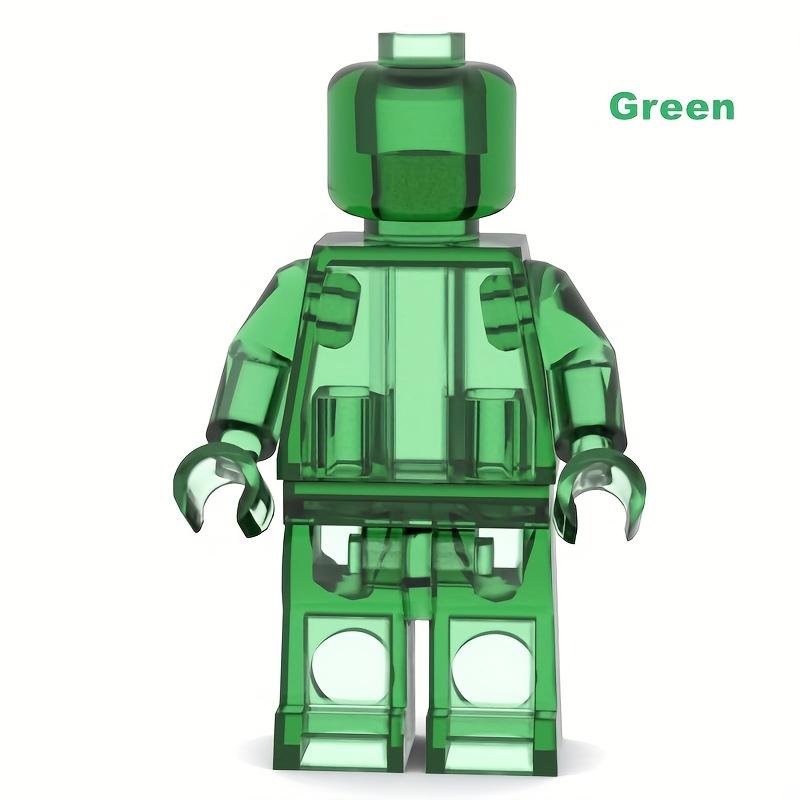 12 шт./набор минифигурок прозрачный цвет DIY фигурка кукла легко собрать строительный блок игрушка развивающие игрушки подарок для детей