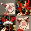 Fluffy Plush Christmas Headband Christmas Hat Children Headwear Cartoon Santa Claus Hairband