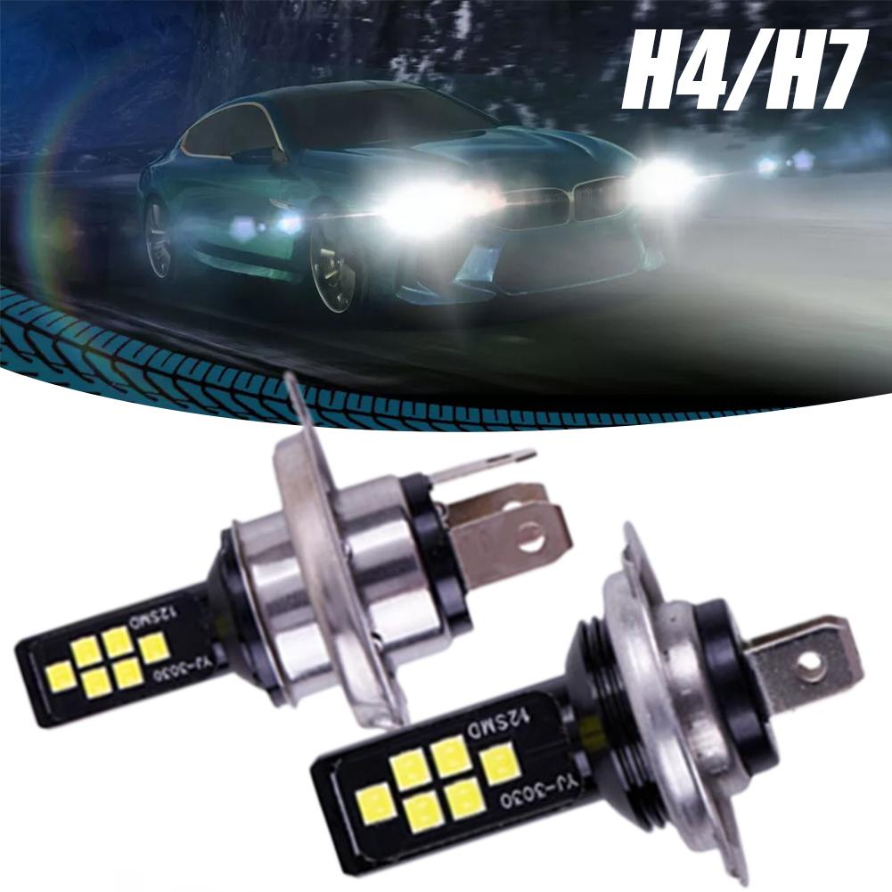 Car LED Fog Lights H3 881 880 H1 4014 30smd High Brightness Kit 6000K Headlight Car Bulb Access K1B8