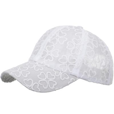 Кепка Mesh CA691 [Белый Клык], Четырехлистный клевер, Спорт, Бег, На открытом воздухе, Женская, Мужская, (белый)
