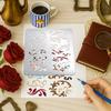 Металлические трафареты из нержавеющей стали для DIY скрапбукинга/Фотоальбома Декоративное тиснение DIY Бумажная открытка Матовый цвет нержавеющей стали Цветочный 156x156x0,5 мм