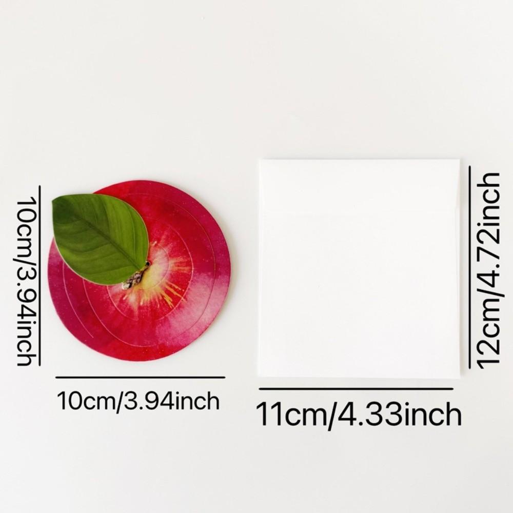 3D Fruit Shaped Greeting Card Foldable Festival Greeting Card Birthday Gift Postcards Festival