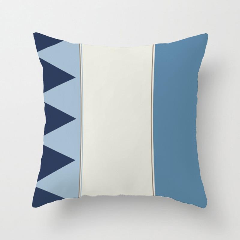 Свежая геометрическая наволочка для украшения общежития, офиса, гостиной, дивана, домашней наволочки