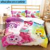 Heartsping Doll And Friends Fantasy 3pcs Bedding,Including 1pc Duvet Cover And 2pcs Pillowcases Perfect for Christmas,Ideal for Bedroom, Dormitory