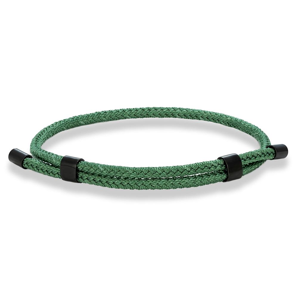3MM Waterproof Surfering Rope Bracelets Men Adjustable Nautical Rope Bracelet Women Black Stainless Steel Sport Buckle