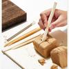 Pottery Tools Bamboo Clay Sculpture 6-Piece Set Clay Sculpture Fine Carving Figure Pottery Clay Knife Art Supplies