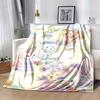 1pc, Duffy and Friends (13) Home Decor Flannel Blanket, Perfect Gift for Bedroom, Living Room, Travel, Camping, Car, Beach, Office Nap, Ideal Sofa Thr