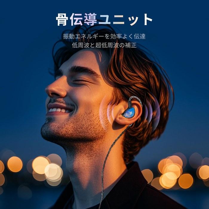 Костные наушники Yinyoo KBEAR KB02 - Проводные IEM 10 мм Бериллиевые - Фиолетовые