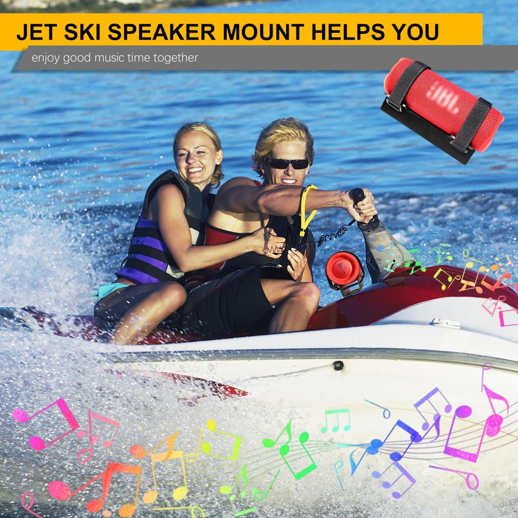 Крепление для динамика гидроцикла FONASDY, Крепление для динамика для PWC, Кронштейн для динамика для PWC, Универсальное крепление для динамика для гидроцикла (черный)
