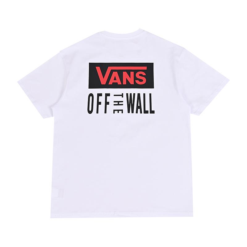 Vans Футболки Мужские Белые С Круглым Вырезом Средние VN000QH7WHT