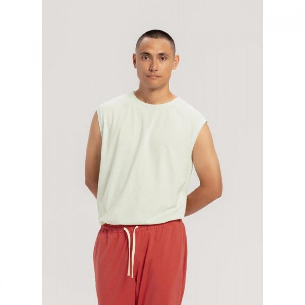 Budhi Mudra Simple Round Sleeveless Clearly Aqua