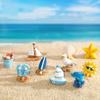 Seaside Beach Resin Ornaments Summer Aquarium Landscaping Mediterranean Series Children's Beach Toys Doll House Accessories