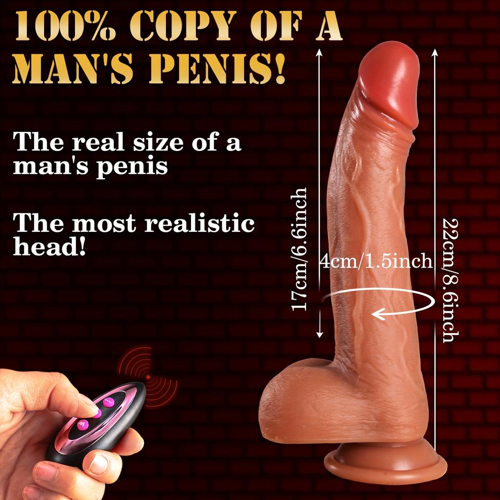 Выдвижной пенис, функция подогрева и дистанционного управления, G-spot Pleaser, жидкий силикон выдвижной, отправить девушке маленькую игрушку, одиночная женская игрушка