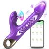 3 in 1 Clitoris Sucking Retractable Stimulator APP Vibrator Dildo Vaginal G-spot Powerful Vibration Massager Adult Female Toy