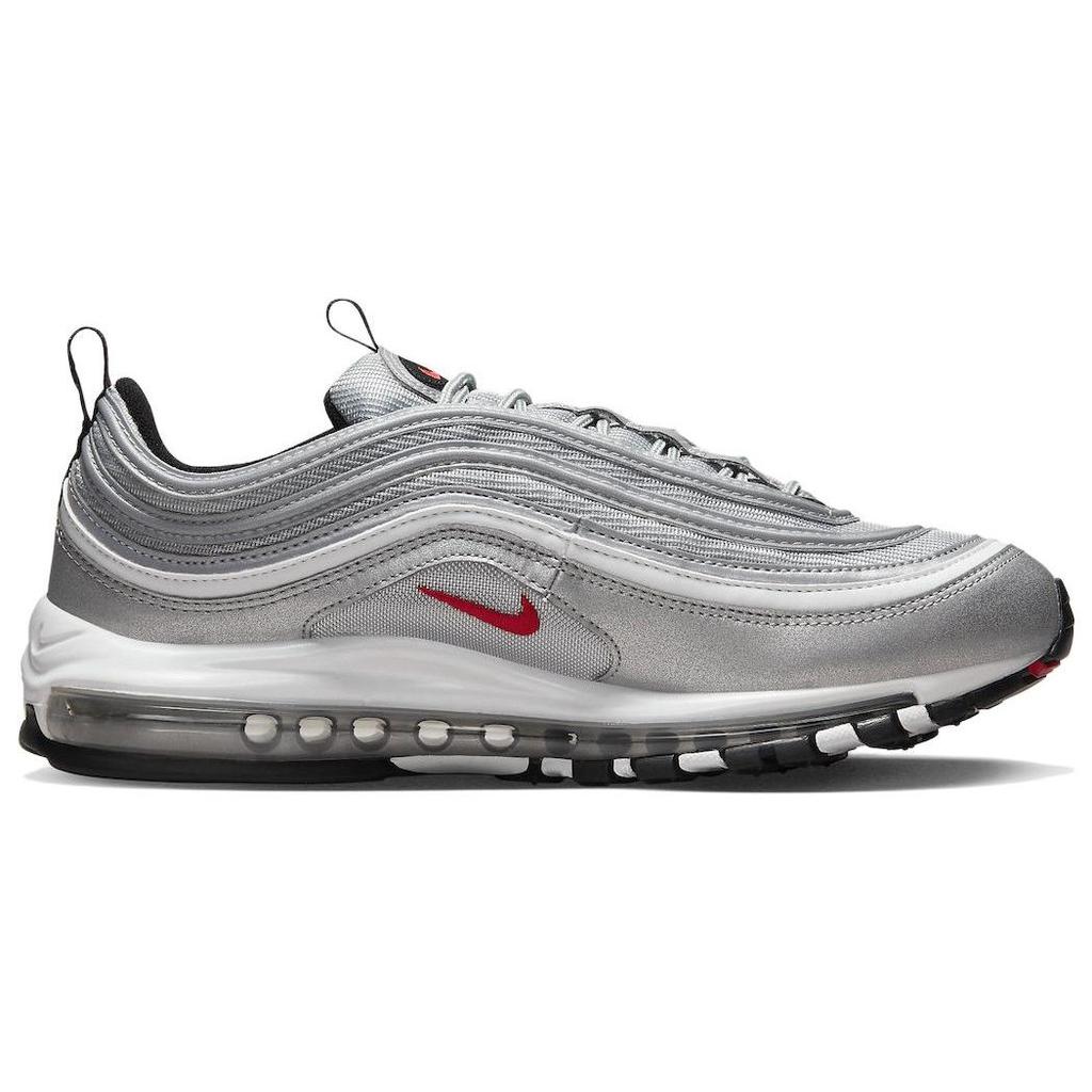 Nike Мужские кроссовки Air Max 97 OG Silver Bullet 2022 Металлик-Серебристый Университет-Красный Черный DM0028-002