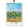 Vintage Van Gogh Oil Painting Works Flower Landscape Posters Wall Art Canvas And Prints Wall Pictures For Living Room Home Decor