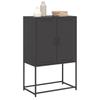 Highboard Black 68.5 x 38.5 x 107 cm Steel