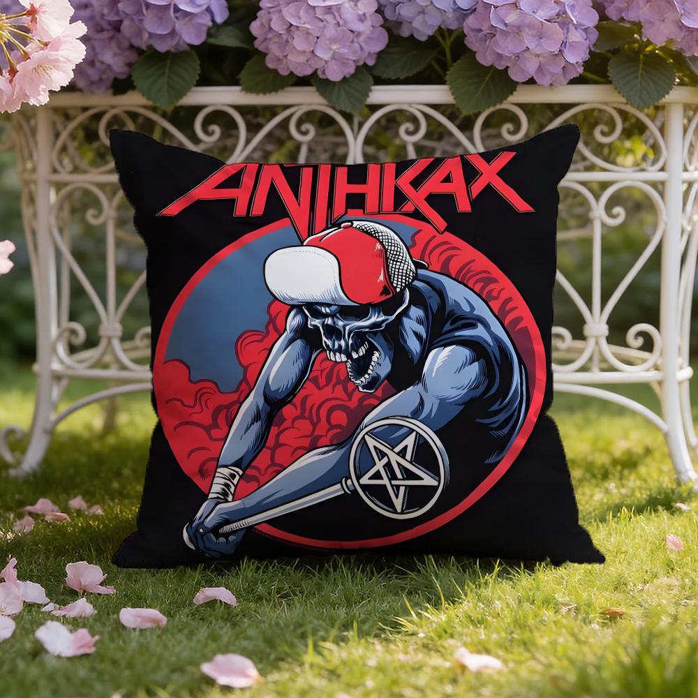 A-Anthrax Band Cushion Cover Home & Car Dual-Scene Pillow Cover: Reversible for Premium Comfort