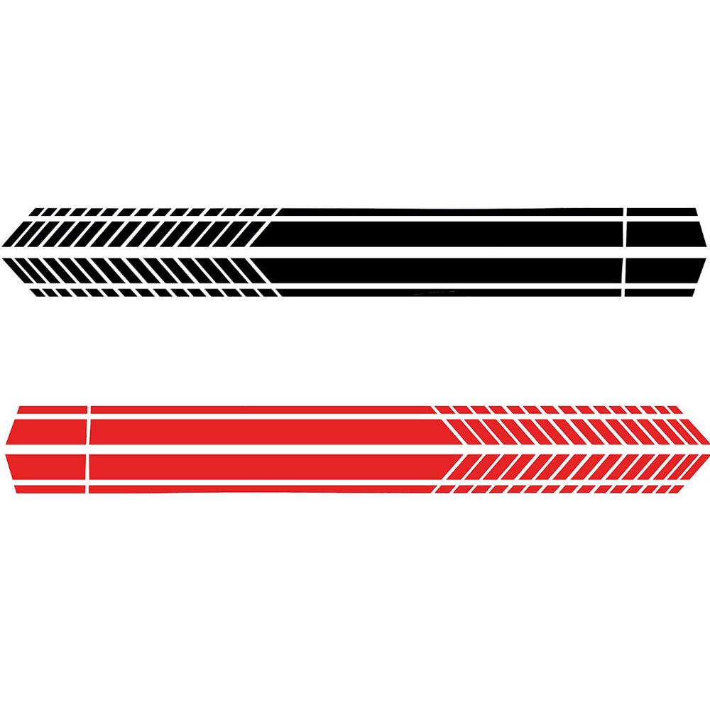 210 СМ ПВХ 2 цвета в полоску Личность Гоночный автомобиль Талия Линия тела Боковая наклейка на тело