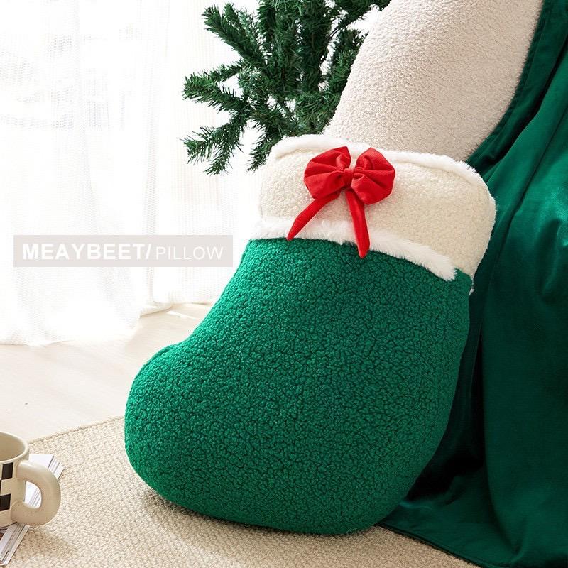 Christmas Tree Socks Ginger Bread Plush Toys Pillow Stuffed Chocolate Cabin House Decor Candy Cane Xmas Parsty Pillow Doll